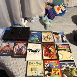 Blu Ray and DvD player with movies