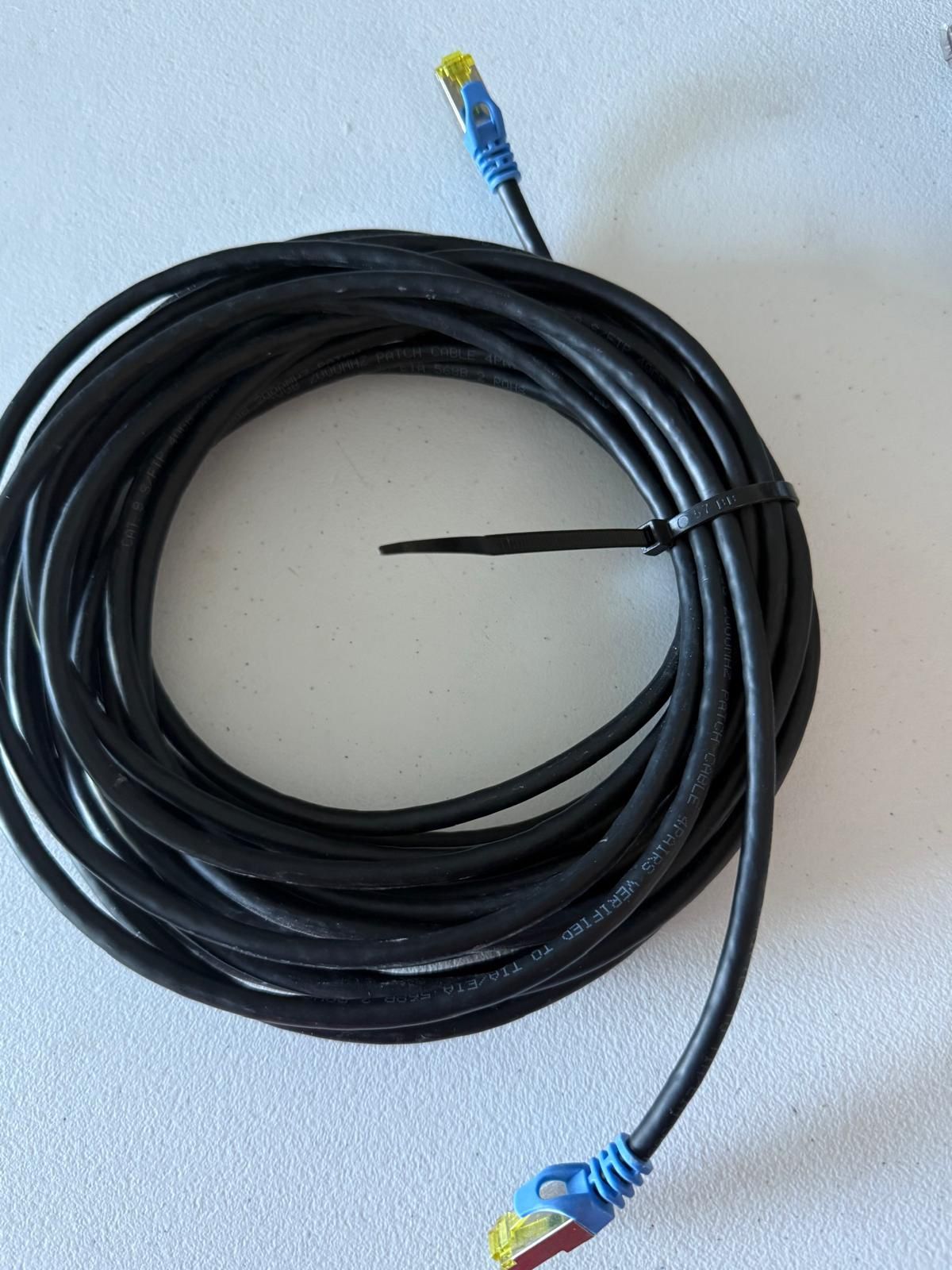 Cat 8 Ethernet Cable 35 ft,Heavy Duty High Speed Network Internet Cable, RJ45 Connector,26AWG 40Gbps 2000Mhz Patch Cord,S/FTP Indoor & Outdoor LAN Cab