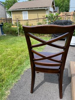 Two Dining Room Chairs - Espresso  finish