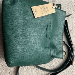 Small To Medium American Leather Emerald Cross Body Bag