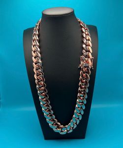 Miami rose gold plated Cuban link chain