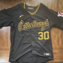 Pittsburgh Pirates Paul Skenes Black Adult Medium Jersey  NWT