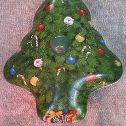 See's Candies CHRISTMAS TREE Porcelain Holiday Candy Dish With Lid