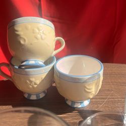 3 Piece Tea Cup Set 