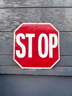 Antique Metal Stop Sign