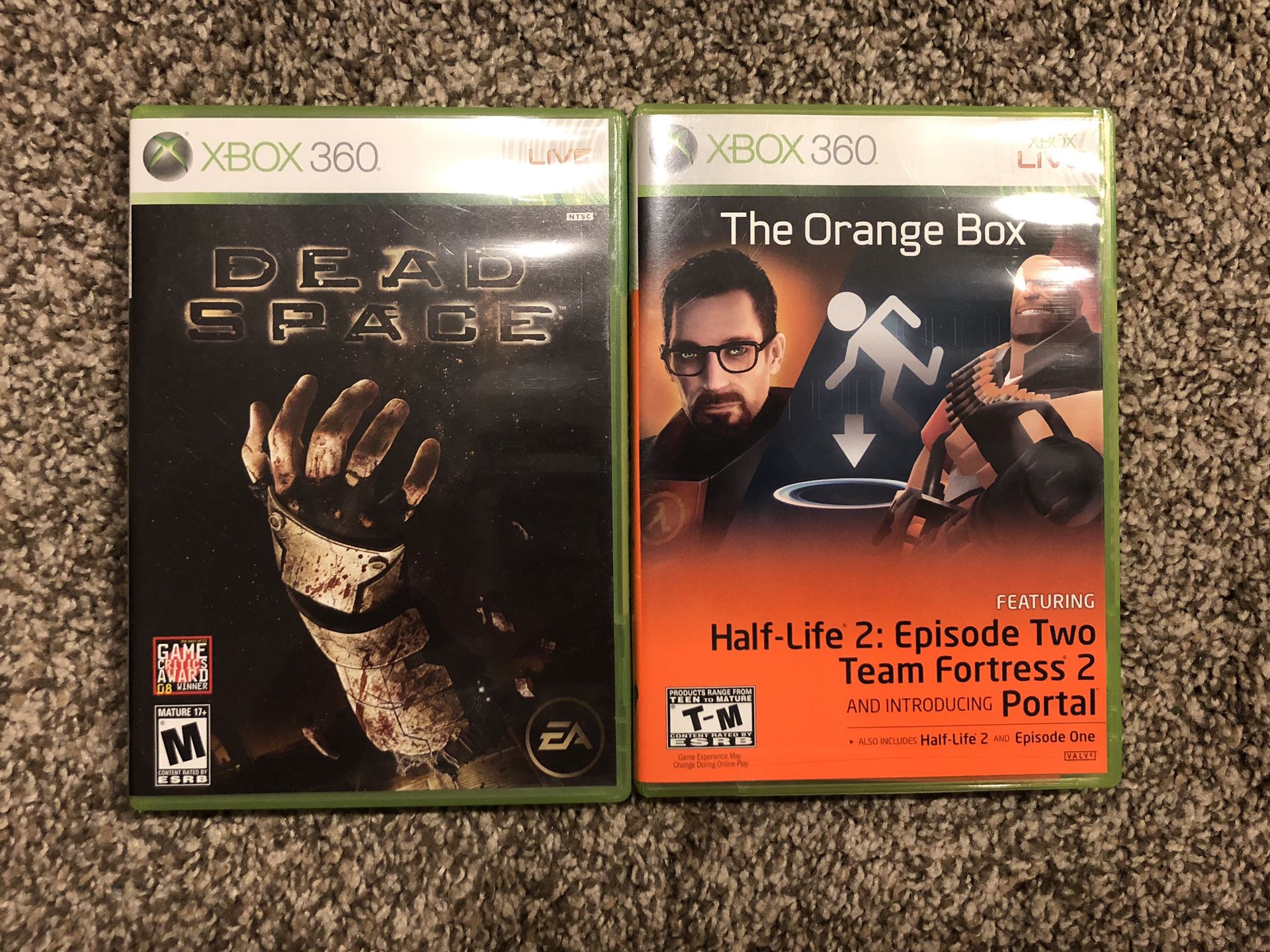 Dead Space and The Orange Box XBOX 360 Games