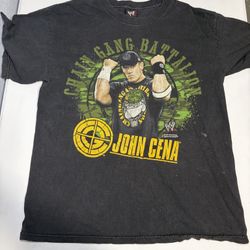 Vintage 2007 Fifth Sun WWE John Cena T Shirt; Mens Size Large ; Wrestling Y2K