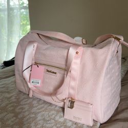 Juicy Couture Rosie Weekender Bag Pink Duffel – New With Tags