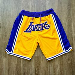 Just Don Los Angeles Lakers Shorts Size Large