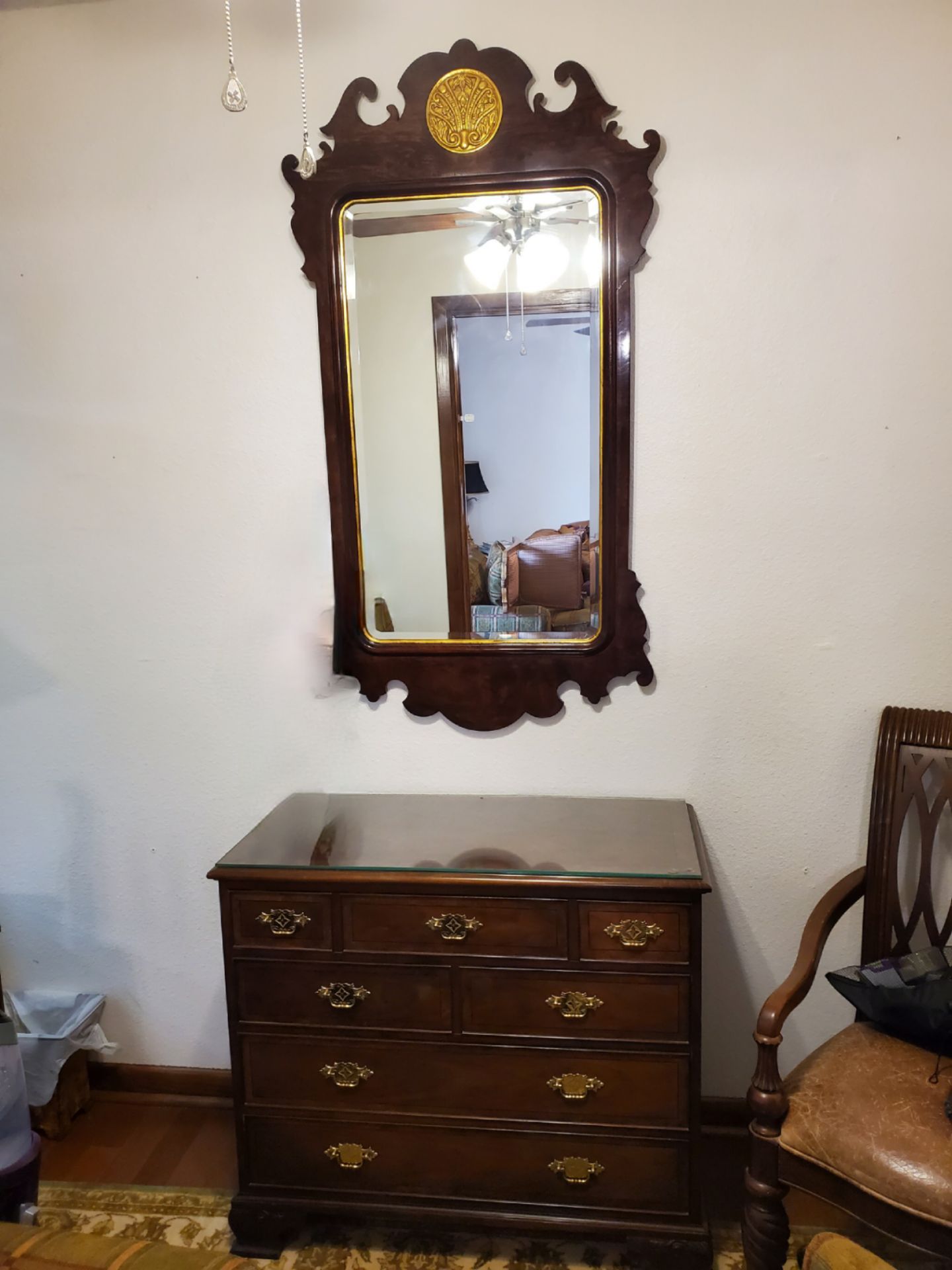 Baker Dresser & Mirror Historic Charleston Style $500