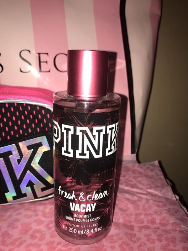 New Victoria s Secret Pink Vacay Clean Fresh Travel Gym Bag Set