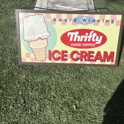 Thrifty Retro Ice Cream Sign 