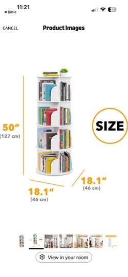 $20 - NEED GONE TODAY - Used Rotating Bookshelf