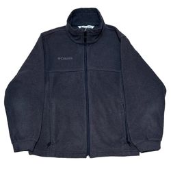 Columbia Boy’s Black Full Zip Fleece Jacket Size 10/12 Youth