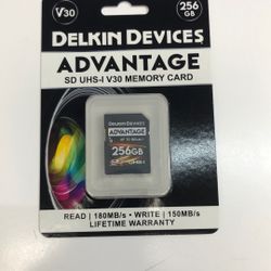 Delkin Devices Advantage SD V30 256gb Brand New