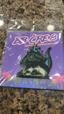SDCC 2026 exclusive Godzilla pin