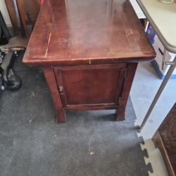 Big End Table With Cubby