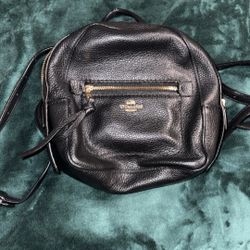 Coach Black Pebbled Leather Andi