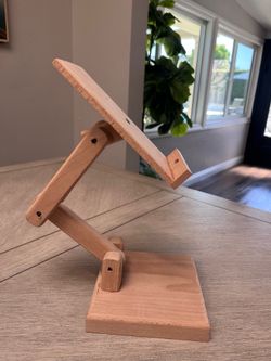 Wood phone stand