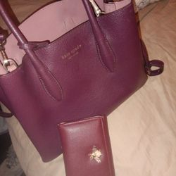 Kate Spade Leather Bag And Wallet