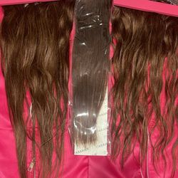 Clip in hair extensions - Human hair