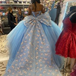 Butterfly Themed Quince Dress