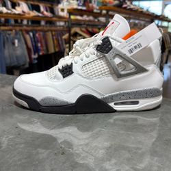 New Jordan 4 White Cement 9.5