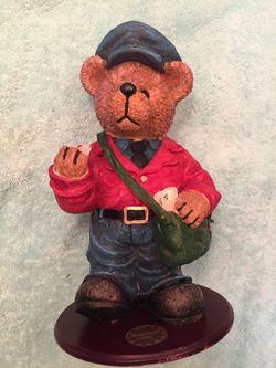 Post man. Bear cute