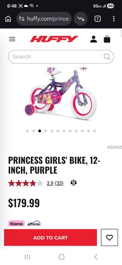 Disney Belle princess 12 inch girl bike