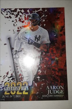 Aaron Judge baseball card 2022 greatest hits RED mint refractor /holo and more
