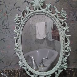 Old Mirror Refinished Frame