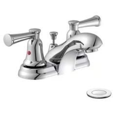 Glacier Bay Lisbon 4 in. Centerset 2-Handle Bathroom Faucet in Chrome