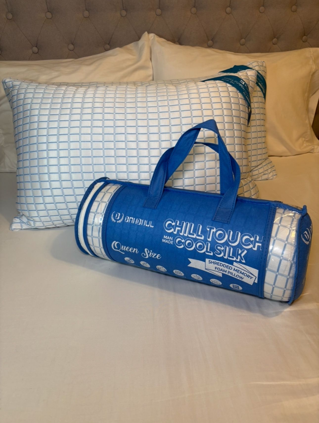 Memory Foam Gel Pillow Queen Size New!
