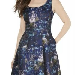 Donna Ricco Women's Size 8 Party Brocade Fit & Flare Cocktail Dress 