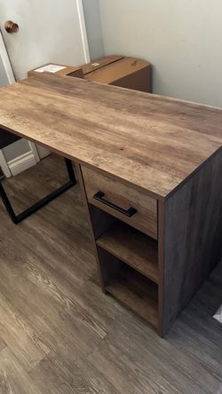 Rustic wood desk