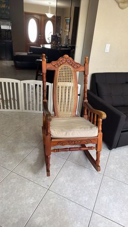 Cuban sillon-wood rocking chair