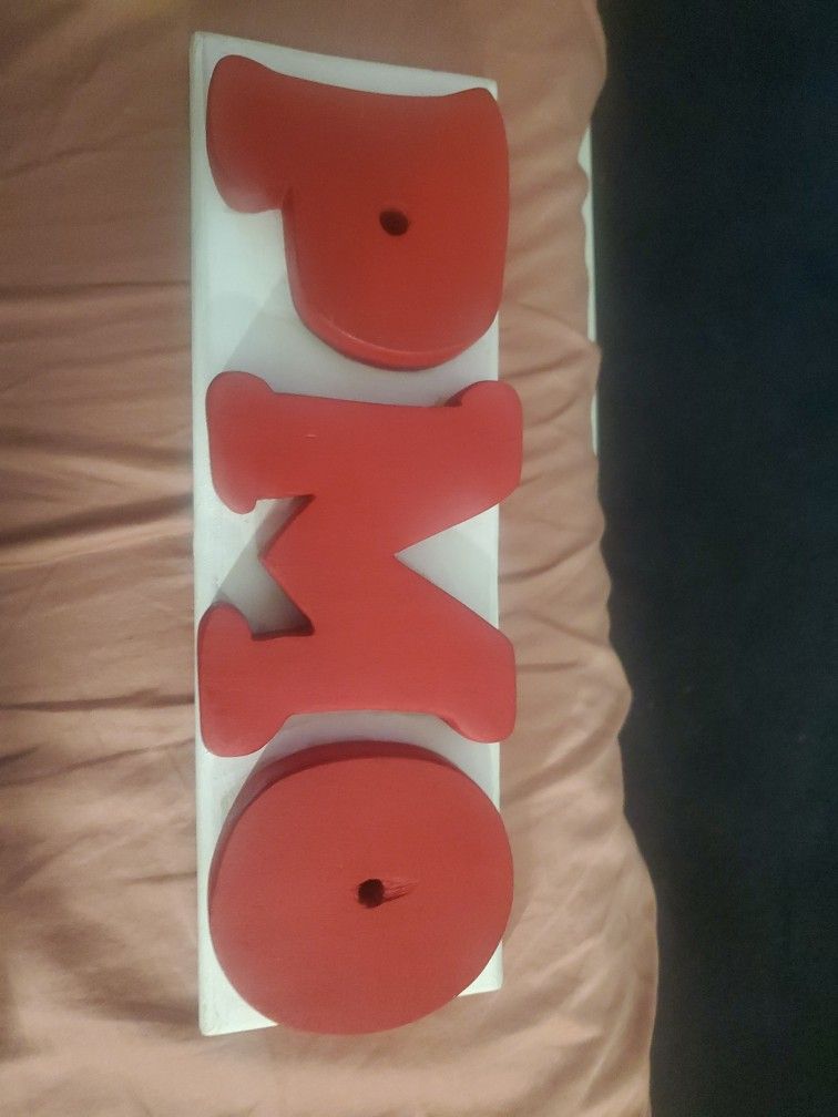 Hand Crafted PMO Sign