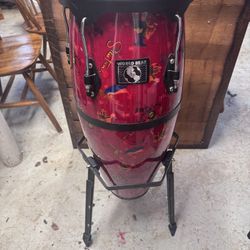 LP World Beat Santana Conga Drums with stands