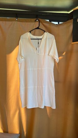 White lounge dress