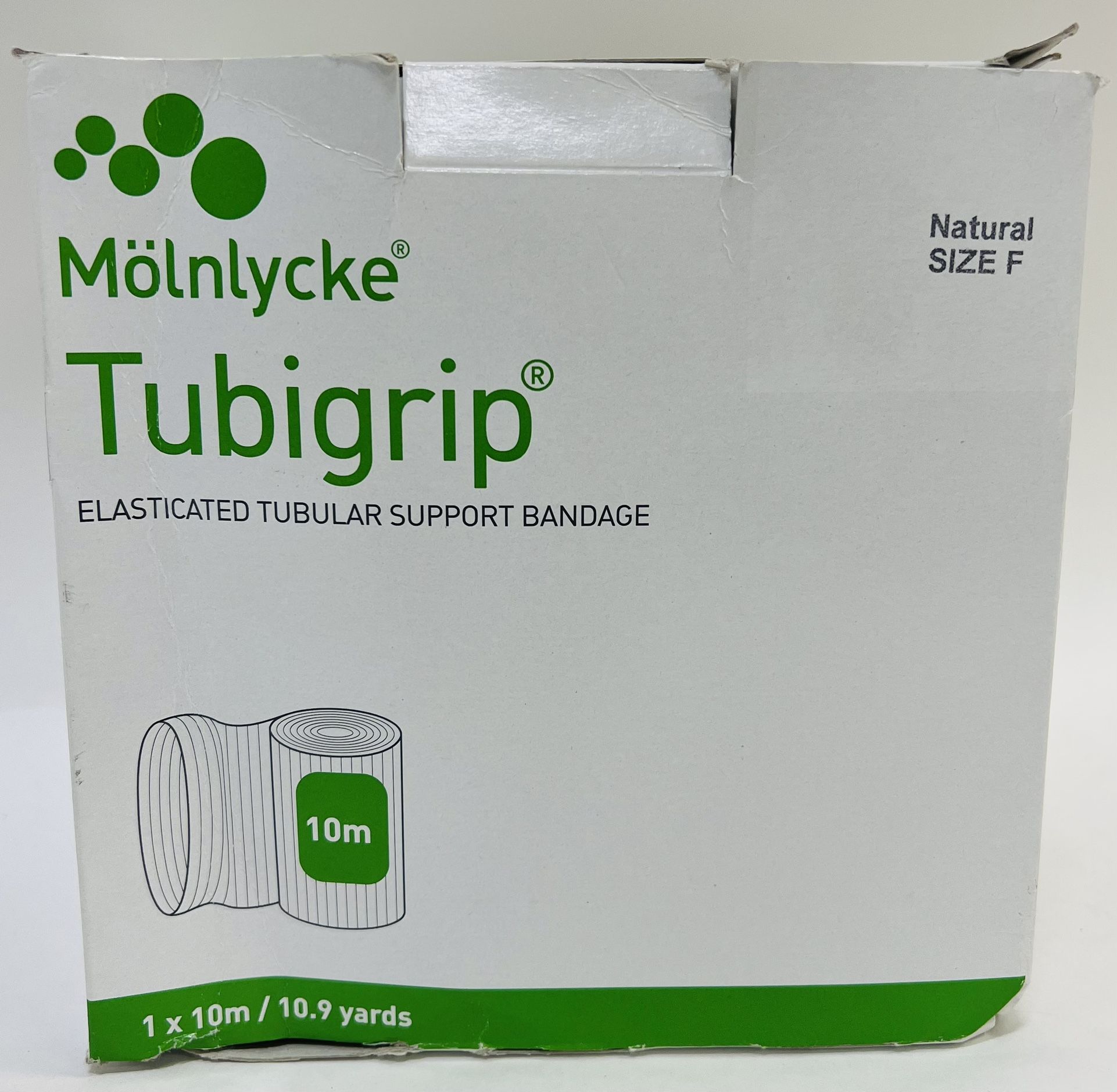 Molnlycke Tubigrip Tubular Support Compression Bandage Size F 4 in. x 10m Roll