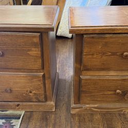 Walnut Side Table X2