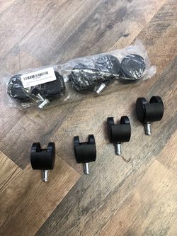 2” Replacement office test Cheer caster wheels w/ 7/16” x 7/8” grip ring