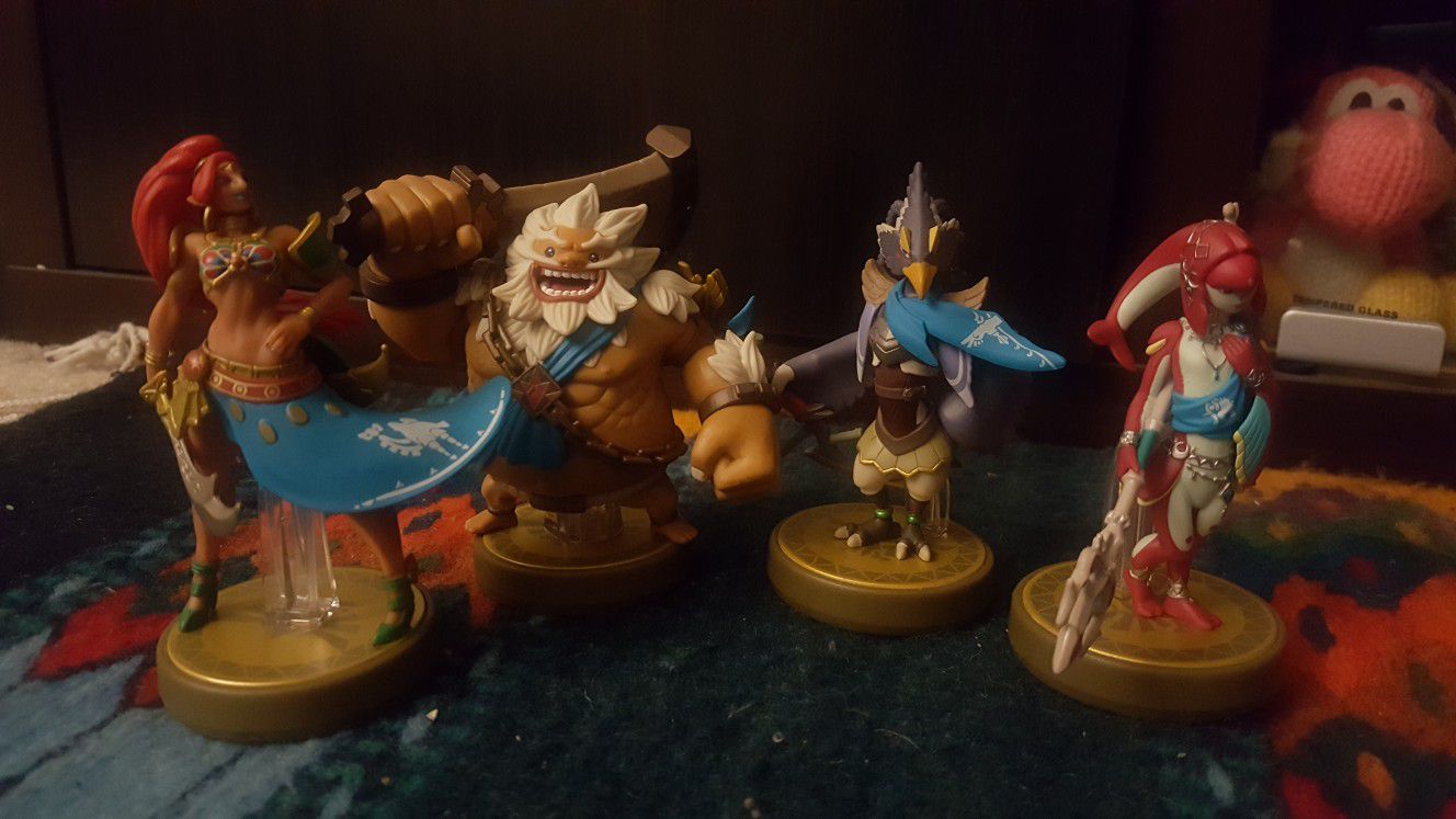 Zelda Champions Amiibo Mipha Revali Daruk and Urbosa