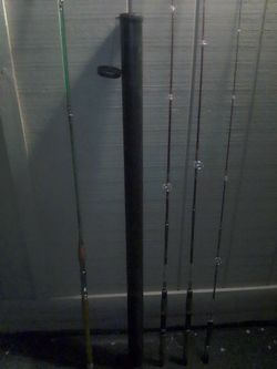 Lot Of 4 Vintage Fishing Rods Plus Storage Tube