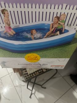 $45 Firm ! New Sun Squad Deluxe Inflatable Above Ground Pool - Blue, 10ft x 22in