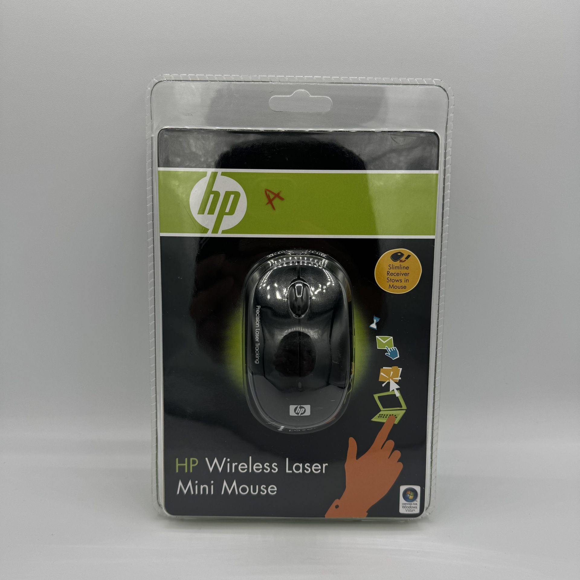 HP Wireless Laser Mini Mouse Black EY018AA - Brand New & Sealed