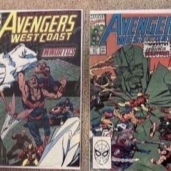 Wandavision /Loki /Kang Avengers West Coast 🗝️-# 61-62 comics Key Issues
