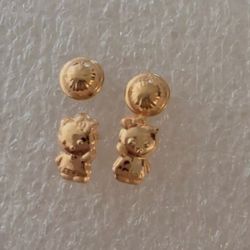 Aritos De Oro 18 K