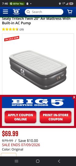 Sealy twin air mattress
