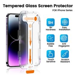 iPhone 15 pro max screen protector with guide